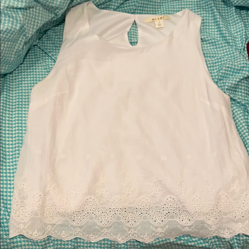 White dressy tank top